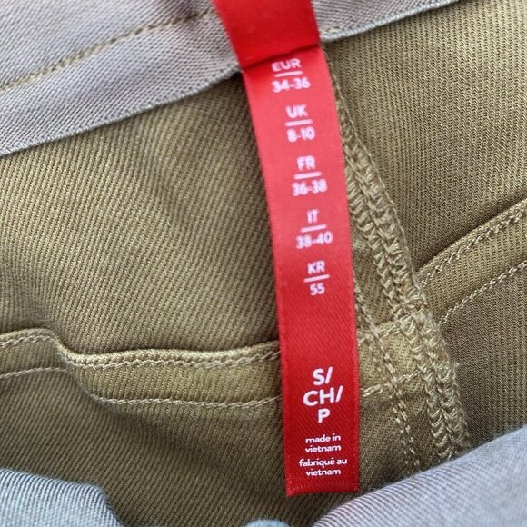 Spanx Stretch Twill Utility Pant Size Small Acorn Brown Pull On Slimming - Picture 11 of 14